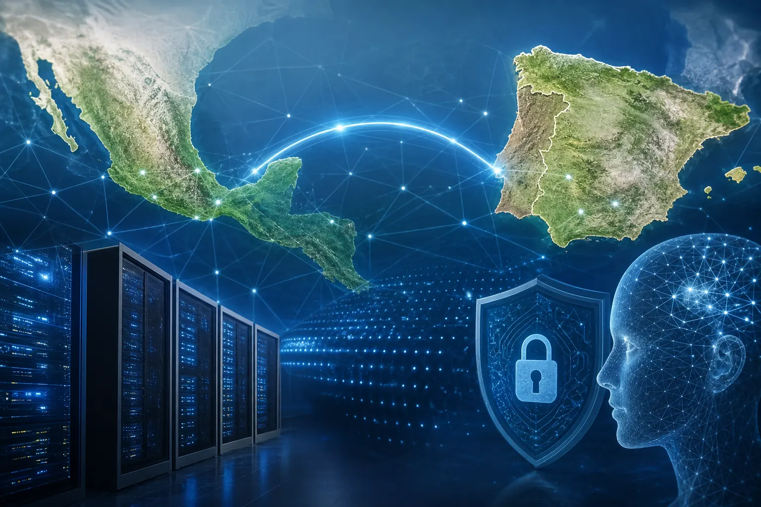 México y España cooperarán en inteligencia artificial, centros de datos y ciberseguridad