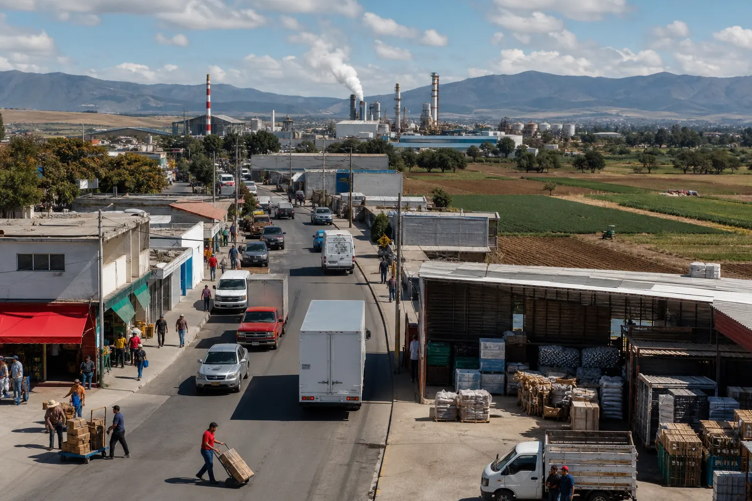 Comercio y servicios impulsaron la actividad económica de México en julio de 2026, mientras la industria avanzó menos y el campo retrocedió.