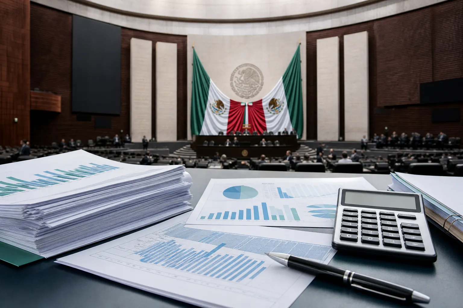 Documentos del Paquete Económico 2027 frente a la Cámara de Diputados