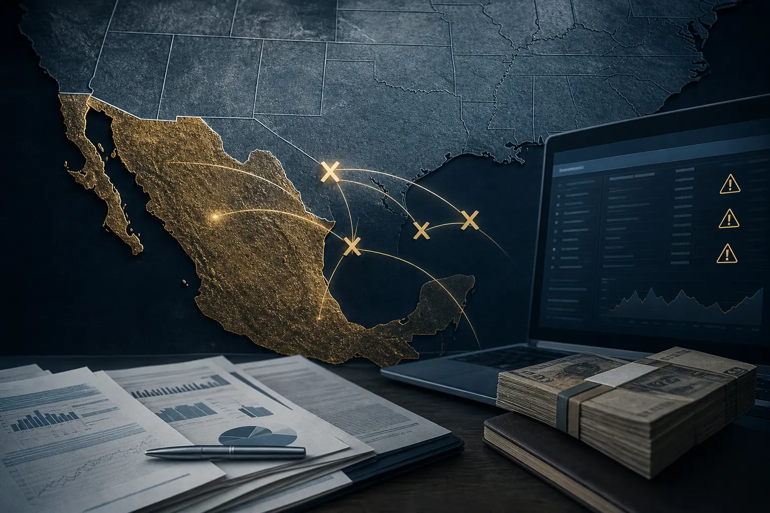 Bloqueo financiero coordinado entre México y Estados Unidos contra una red vinculada al Cártel del Noreste